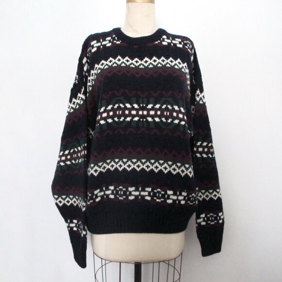 Eddie Bauer Men's Ski Sweater 100% Cotton Size L - Picture 3 of 10